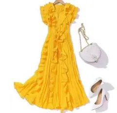 フリルドレス イエロー