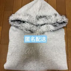 continuer de NICE CLAUP ファーフード付パーカー グレー