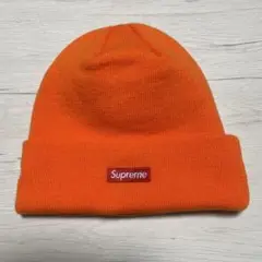 Supreme オレンジ ニット帽　Boxロゴ