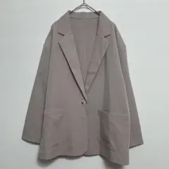 【超美品】グレイル GRL サマージャケット テーラード 薄手 ピンクベージュのサムネイル
