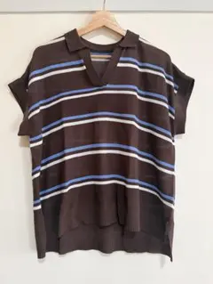 relume ボーダーポロニット