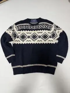 美品 POLO RALPH LAUREN アルパカ混 フェアアイル ニット　M Polo by Ralph Lauren フェアアイル柄ニット M - メルカリ