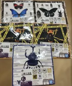 一番くじ昆虫 タオル　４種5枚セット