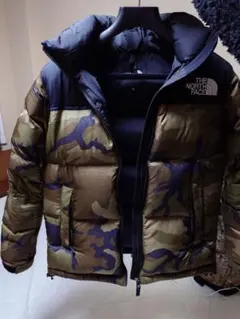 THE NORTH FACE カモ ダウンジャケット S ヌプシ ND91842