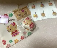 【SALE中♡様 優先】日焼けキティ巾着　ポーチ　キーホルダー　チャームセット