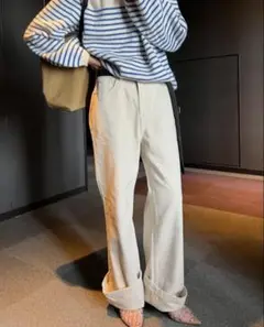 comosmos ストレートデニム アイボリー