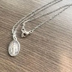 アレルギー対応ステンレス製 マリア メダイ ネックレス メンズ レディース兼用
