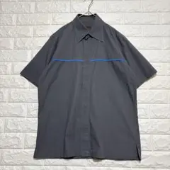 タケオキクチ　半袖シャツ【2】　グレー　綿100％　日本製　ワークシャツのサムネイル