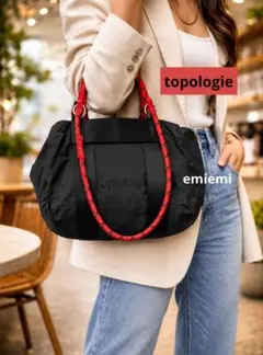 topologie Duffle Small オリーブグリーン 赤ストラップ付き - メルカリ