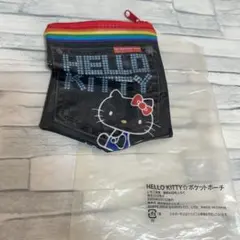 未使用　ビニール製　ハローキティ⭐︎ポケットポーチ