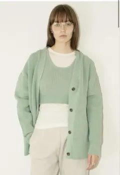（最終値下価格）CLANE BUSTIER SET KNIT CARDIGAN
