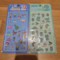 ぷくぷくシール　ピクサー　トイストーリー　モンスターズインク