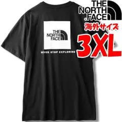 ノースフェイス Tシャツ メンズ 黒 白 海外3XL 日本5L相当 新品 box