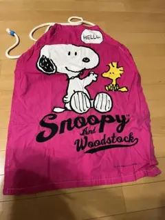 スヌーピーとウッドストックのキッズエプロン