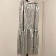 CITY SHOP 完売品シルバー ロングスカートのサムネイル