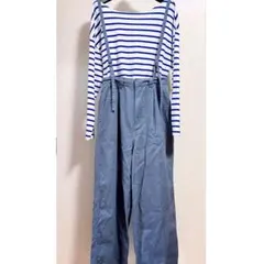 新品*ニコアンド*サス付きスッキリシルエットパンツ*3*サスペンダーパンツ*