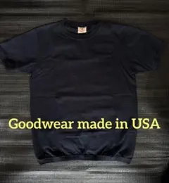 Goodwear made in USA製 無地リブT シャツ　sizeＭのサムネイル