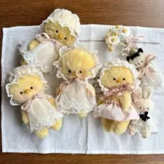 ピンク色のベイビーアヒル アーティストベア 海外作家様 ハンドメイド