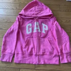 GAP ビッグロゴパーカー ピンク スパンコール キッズ120