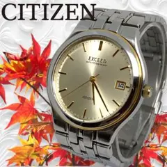 Ⴤ1309 美品ꕤCITIZEN シチズン エクシード 腕時計 ゴールド コンビのサムネイル