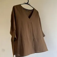 【お値下げ】バンヤードストーム　ブラウス　ブラウン7部袖