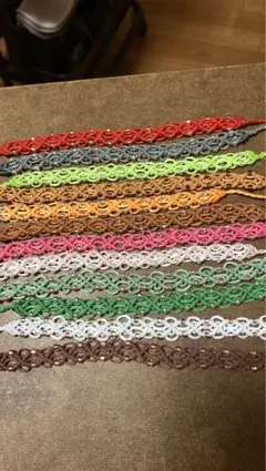 ハンドメイド　マクラメ　ブレスレット　チョーカー