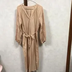 ディスコート　シャツワンピース　綿ボイル