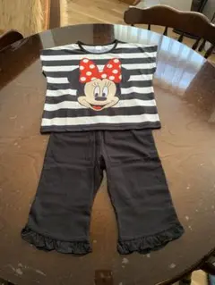 ミニーマウス プリント Tシャツ パンツセット 120