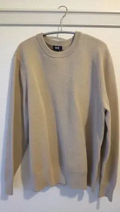 ユニクロ ウォッシャブルミラノリブクルーネックセーター S