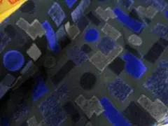 秋冬◆生地 1wayタイプ ベロア風デザインニット生地 黒 160cm巾×1m