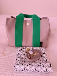 【美品】ヴィオラドーロ GINO Mマイクロスエード トートバッグ 2way