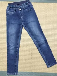 女の子　スキニーパンツ ダークブルー　デニムパンツ