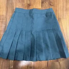 ダークグレー プリーツミニスカート