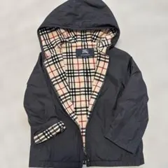 BURBERRY ブラック フード付きコート