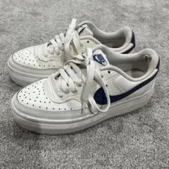 NIKE コートビジョン アルタ 厚底 ホワイト ブルー 23.5cm
