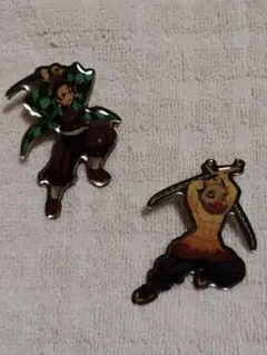 鬼滅の刃 ピンバッジ 2個セット