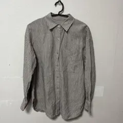 RRL グレー ストライプ 長袖シャツ M RRL グレー ストライプ 長袖シャツ M - メルカリ