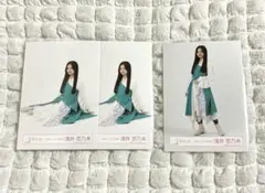 櫻坂46 浅井恋乃未 生写真 新参者 赤緑衣装 座り ヒキ まとめ売り