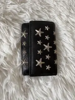JIMMY CHOO スタースタッズ キーケース ブラック - メルカリ