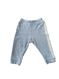 西松屋 ライトブルー サイドストライプパンツ 70〜80