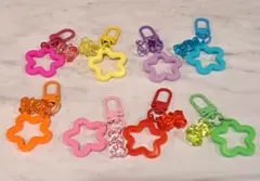 カラフル星型 キーホルダー 推し活