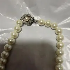 パールネックレス カメリアモチーフ SILVER刻印 - メルカリ