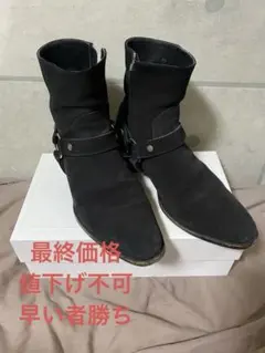 美品 SAINT LAURENT スエード ハーネスブーツ 41 ベージュ - メルカリ