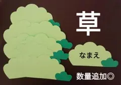 オーダー◎　草①　製作　壁面　保育園　幼稚園　メッセージカード