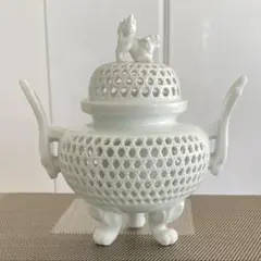 有田　杉原一壺作白磁手桶形花器 有田 杉原一壺作白磁手桶形花器