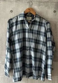 60s VINTAGE 長袖シャツ 開襟 ボックス ARROW M USA製