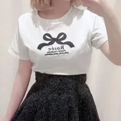 evelyn エブリン RoseeTシャツ ブラック