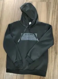 ブラック フード付き パーカー　裏起毛