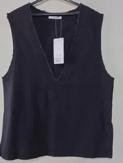 ディスコートDISCOAT　コットンフリンジベスト　フリーサイズ