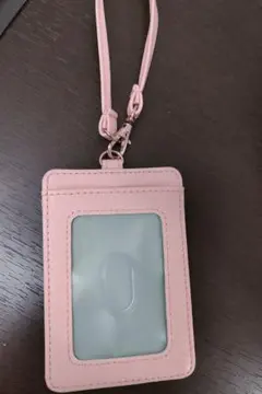 【新色 本革風】パスケース 定期入 通勤 通学 シンプル ピンク 新生活応援